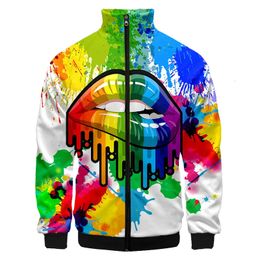 Men's Vests LCFA Gothic Mouth Colour Gorgeous Summer 3D Full Printing Fashion Jacket Print Style Fitness Casual Zipper Coat Harajuku Dropship 231020