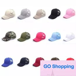 Wholesale Plain Cotton Hats Custom Baseball Caps Adjustable Strapbacks For Adult Mens Wovens Curved Sports Hats Blank Solid Golf Sun Cap