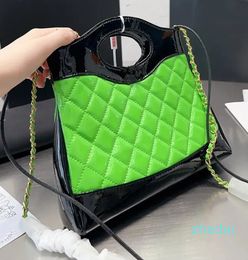 Shopping Bags Shoulder Bag Handbags France Brand 5A Quality Patent Leather Large Capacity Womens Chain Crossbody Bag Luxury Designer Bags