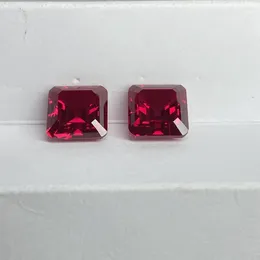 Loose Diamonds Meisidian 5 Karat 9x9mm 5A Quality Gemstone Asscher Cut Corundum Lab Pigeon Blood Red Ruby Pirce Per Carat