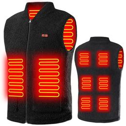 Mens Vests winter Smart Heated vest USB Electric Heating Fleece Vest heating jacket Outdoor trekking Thermal Warm Jacket heated 231020