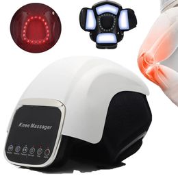 Foot Massager Electric Knee Pads for Joint Pain Relief Arthritis Vibrator Pressotherapy Red Light Physiotherapy Heated Relaxation 231020