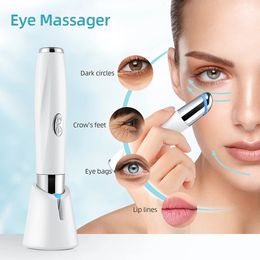 Face Care Devices Compress Eye Massager Pen Smart Disinfection LED Eye Lip Massager Eye Skin Tighten Anti Ageing Eye Wrinkle Eye Beauty 231020