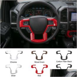 Other Interior Accessories Abs Large Steering Wheel Trim Decoration For Ford F150 Up Car Styling Drop Delivery Mobiles Motorcycles Dhmzy