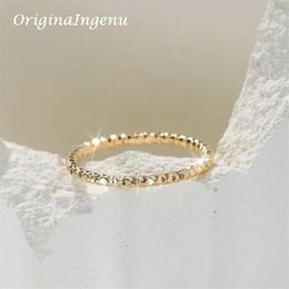 Wedding Rings 14K Gold Filled Sparkle Stacking Ring Handmade Band Ring Boho Minimalism Jewelry Ring Dainty Tarnish Resistant Jewelry 231020