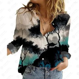 Women's Blouses Casual 2023 Woman Top Loose Women Shirts Long Sleeve Tops Elegant Fashion Big Size All Season Regular JERSEY Fit STANDARD