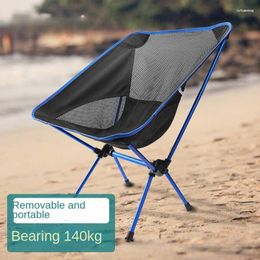 Camp Furniture Beach Chaise Longue Outdoor Garden Setsdeck Chair Camping Equipments Folding Picnic Portable Moon