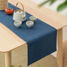 Table Runner Solid Natural Burlap Imitated Jute Linen Home Wedding Decoration Banquet Festival Party el Wholesale 231020