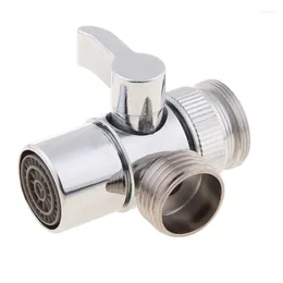 Kitchen Faucets Bathroom Brass Sink For Valve Diverter Faucet Splitter To Hose Adapter M Q84D