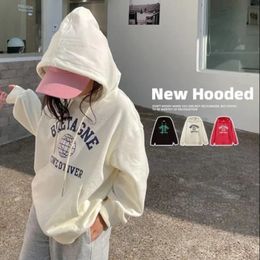 Hoodies Sweatshirts Children Korea Girls Long Sleeved Tops Boys letter Loose Pullover Casual Outfits 231020