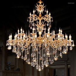 Chandeliers Modern Gold Chandelier Crystal Lamp For Wedding Room Cafe Glass Indoor Lighting Bedroom Led Hanging Light