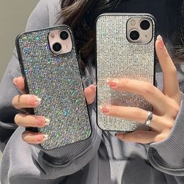 Cell Phone Cases Luxury brand Bling Glitter sequin Soft phone case for iphone 15 14 11 12 13 Pro 7 8 Plus X XS XR MAX SE MiNi Back Cover Capa 231021