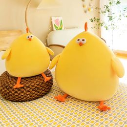 Plush Dolls Funny Fat Chicken Toy Pillow Soft Simulation Cute Doll Neck Stuffed Animal for Boys Girls Festival Gifts 231020