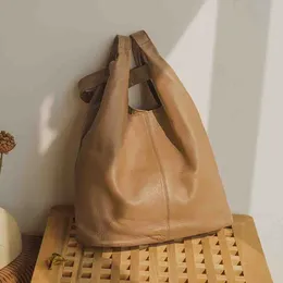 Sacos de noite Motingsome estilo japonês design luxo vegetal curtido couro senhoras bolsas e bolsas de couro macio grande tote 2023