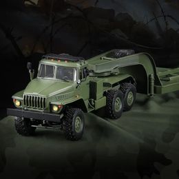 Electric RC Car WPL B36 3 Full Scale Military Remote Control Transport Vehicle Model 1 16 RC CAR Super long Crawler Monster Truck 231021