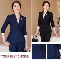 Women's Suits Professional Suit 2023 Small Is Decoration Body Slim High-Grade Store Manager Work Clothes Autumn And Winter