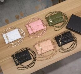 Fashion Card Holders Chain Wallets Shoulder Small Bags Zipper Coin Purse for women