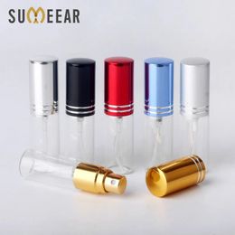 Perfume Bottle 100Pcs/Lot 5ml Portable Empty Cosmetic Case Travel Spray Bottle Perfume For Gift Sample Mini Bottle Parfum Makeup Containrs 231020