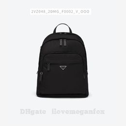 Recycled nylon and leather Fashion Bags backpack Style Black item No. : 2VZ048_2DMG_V_OOO