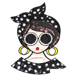 Sewing Notions Fashion Gilrs Diy Clothes Stickers Sequins Large Biker Badge Iron Ones For Clothing Strange Things Drop Delivery