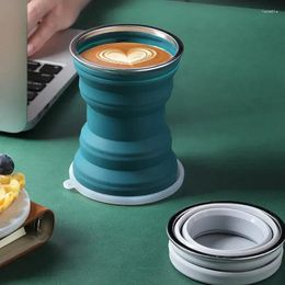 Coffee Pots Silicone Resistant Foldable With Travel Cups Mug Lid For Folding Heat Drinking Outdoor Collapsible Camping Portable Cup Water