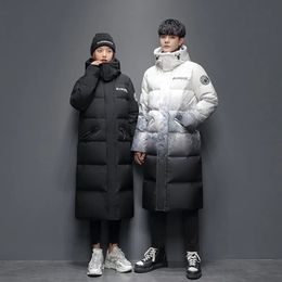 Men's Vests 30Degree Winter Men Jacket High Quality Long Down Couples Fashion Hood Windproof 90White Duck Coat Casual Thick Warm 231020