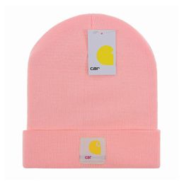 Classic designer autumn winter hot style beanie hats men and women fashion LOGO Carhart 23 Colours knitted cap autumn wool outdoor warm skull caps C-23