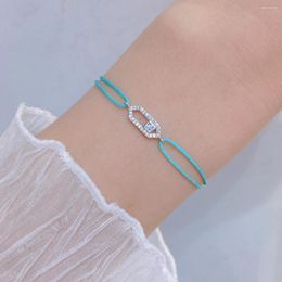 Link Bracelets Fashion Women's Jewelry Adjustable Bracelet Valentine's Day Gift Party Cord Rope Stackable Accessories