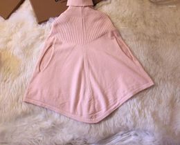 Jackets Girls Pink Knitted Cape Jacket