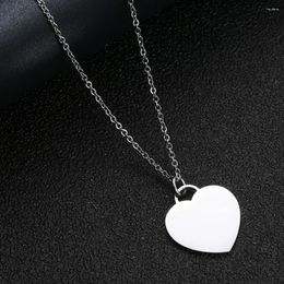 Pendant Necklaces 316L Stainless Steel Heart Star Necklace Fashion Party Jewelry Wedding Gift For Women Does Not Change Color