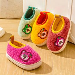 Slipper Children Home Shoes Cashmere Cotton Slippers Baby Boy Warm Girls Indoor Autumn Winter Cotton-padded