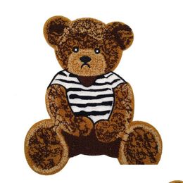 Notions Cartoon Towel Embroidery Cute Big Bear Badge Sew Ones Clothing Accessories Diy Clothes Jackets Hoodies Hand Sewing Drop Deli