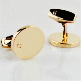 Luxury Designer Cuff link Fashion Jewelry Men Classic Letters Cuff links Shirt Accessories Wedding Gifts Cufflinks L436