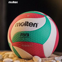 Balls Molten FLISTATEC Volleyball Size 5 PU Ball for Students Adult and Teenager Competition Training Outdoor Indoor 231020