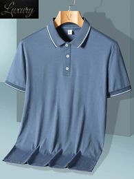 Men's Casual Shirts Summer Breathable Cotton Men Polo Shirts Short Sleeve Classic Solid s Men's Clothing Casual Golf Tees Plus Size 7XL 8XL 231021