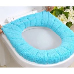 Toilet Seat Covers Thickened Universal Cushion Cover Pumpkin Type O-shaped Knitted Cotton Thread Soft