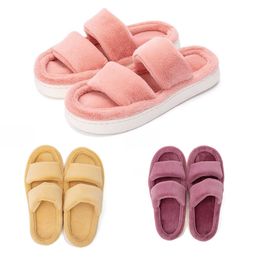 slippers women platform slides shoes fur winter snow warm sandals pink purple yellow fur slippe women shoes size 36-41