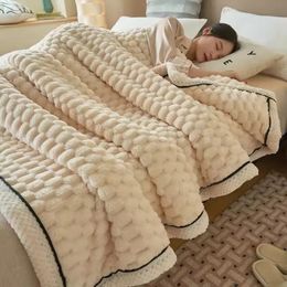 Bedding sets Warm Plush Blankets for Beds Super Soft Plaid Blanket On the Bed Sofa Throw Office Nap Comforter Bedspread Queen Quilt 231020