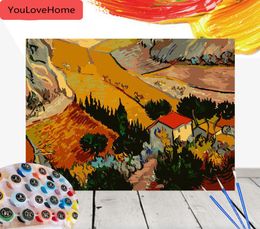 Paint By Number Art Scenery Painting Pictures Home Decor Gift Kits Drawing Canvas Handpainted wall art1744192