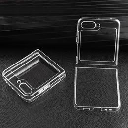 Ultra Clear Crystal Transparent PC Hard Back Case Cover Shell for Samsung Galaxy Z Flip 5 5G/Z Flip5,Z Flip 4/3
