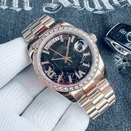 With diamonds Fashion Watches Mens Watch Womens Watch Designer Watches 36mm 40mm Auto Movement Presidential Bracelet Sapphire Glass Wristwatches Montres De Luxe