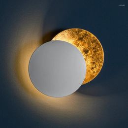 Wall Lamp Nordic Moon And Solar Eclipse Corridor Staircase Bedroom Bedside Living Room TV Background Porch
