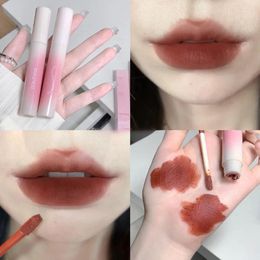 Lip Gloss Red Brown Matte Velvet Waterproof Liquid Lipstick Nude Rose Pink Tint Mud Makeup Autumn Winter Glaze Cosmetics