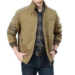 Men's plus size Outerwear Coats Plus Size S-5XL Spring Autumn Jacket Men 100% Cotton Solid Colour Corduroy Patchwork Stand Collar Slim Business Jackets Male Coat 231021