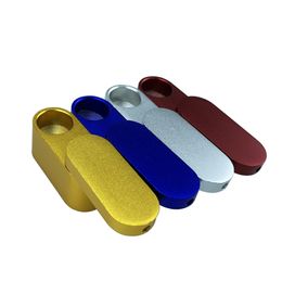 Silicone Pipe Creative Pipe Free Handheld Tobacco Holder Metal Aluminum Double Layer Rotating Pipe Manufacturer Wholesale Tobacco Accessories