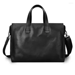 Briefcases Padieoe Crossbody Bags For Men Leather Shoulder Satchel Bag Sling Purses Fashion Vintage