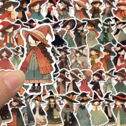 50 PCS Anime Witch Kids Stickers For Skateboard Car Fridge Helmet Ipad Bicycle Phone Motorcycle PS4 Book Pvc DIY Decals Toys Decor