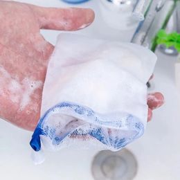 Making Bubbles Net Soap Saver Sack Mesh Soa p Pouch Storage Bag Drawstring Holder Bath Supplies Wholesale