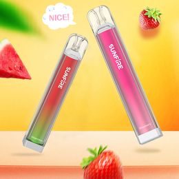 Original Sunfire 600 Puff Bar W600 Disposable Vape 2ml Prefilled Vapour Stick Crystal Vape Design 0mg 20mg 30mg 50mg E Cigarettes Factory Direct Supply Price Low