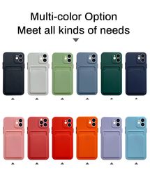 Fashion Shockproof iPhone Case for iPhone 15 14 13 12 11 pro max with Card Cash Holder Soft TPU Silicone Case